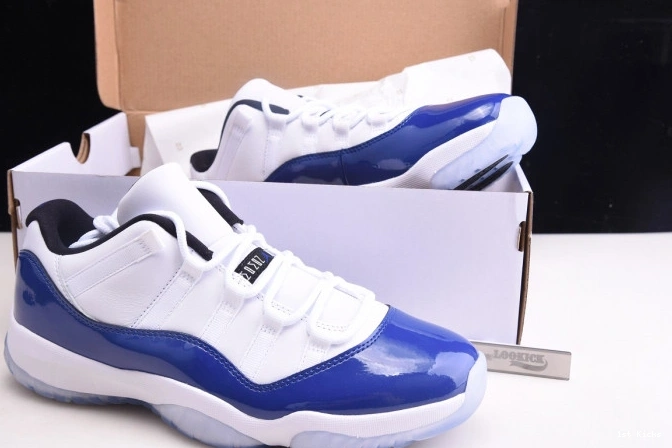 1st Kicks Retro Jordan Low AH7860- White Concord 677 Air ModernLook 11 1115